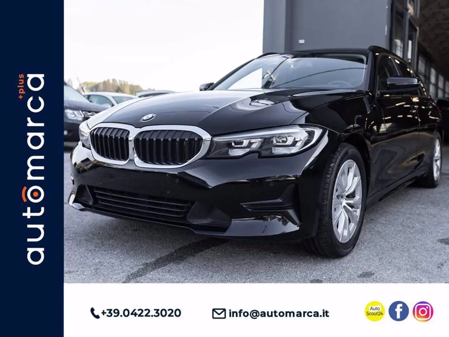 BMW 318 d Touring Business Advantage aut. Nero - 1