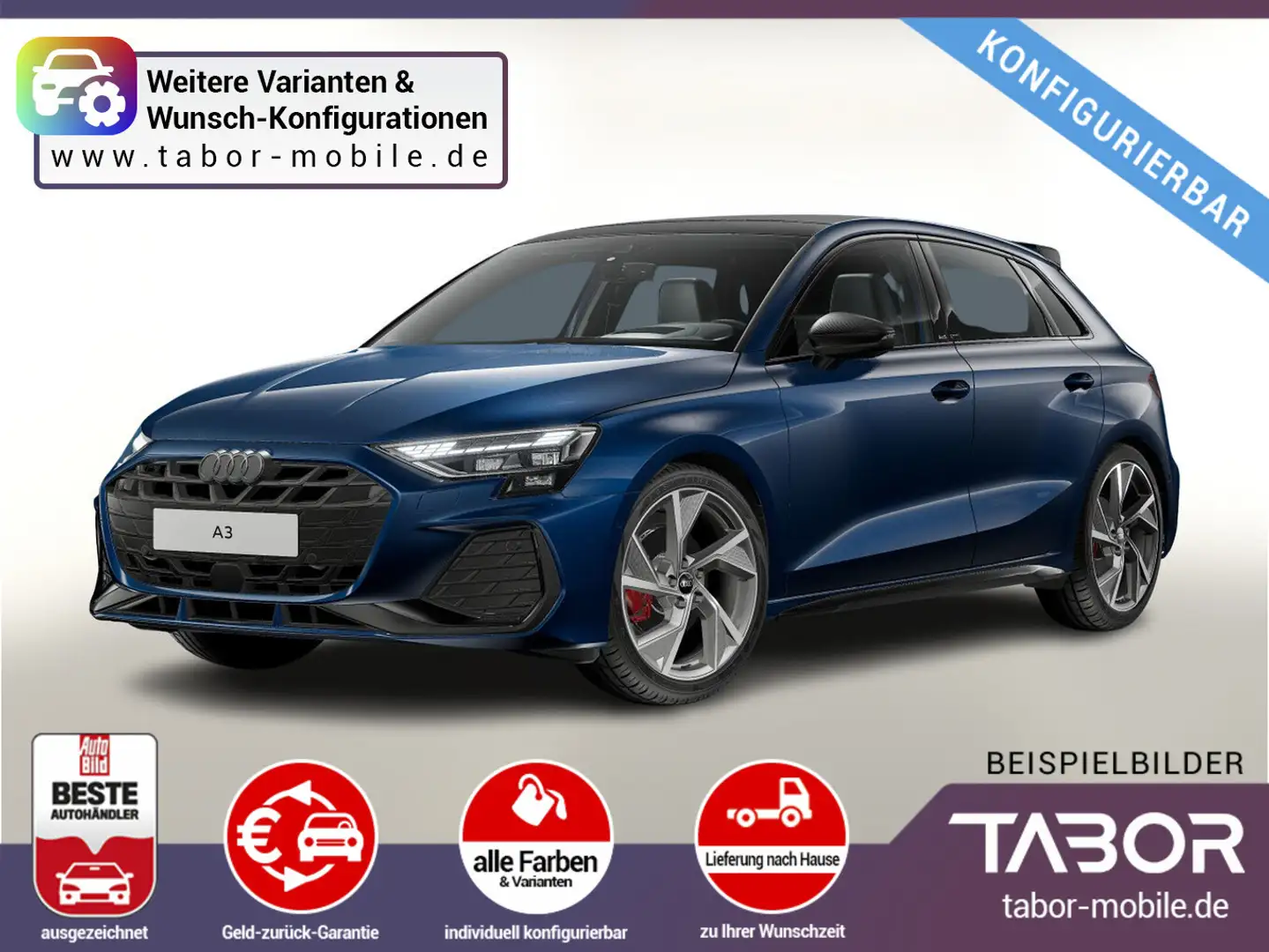 Audi A3 Sportback TFSI 204 quattro S line UVP-35%* Wit - 1