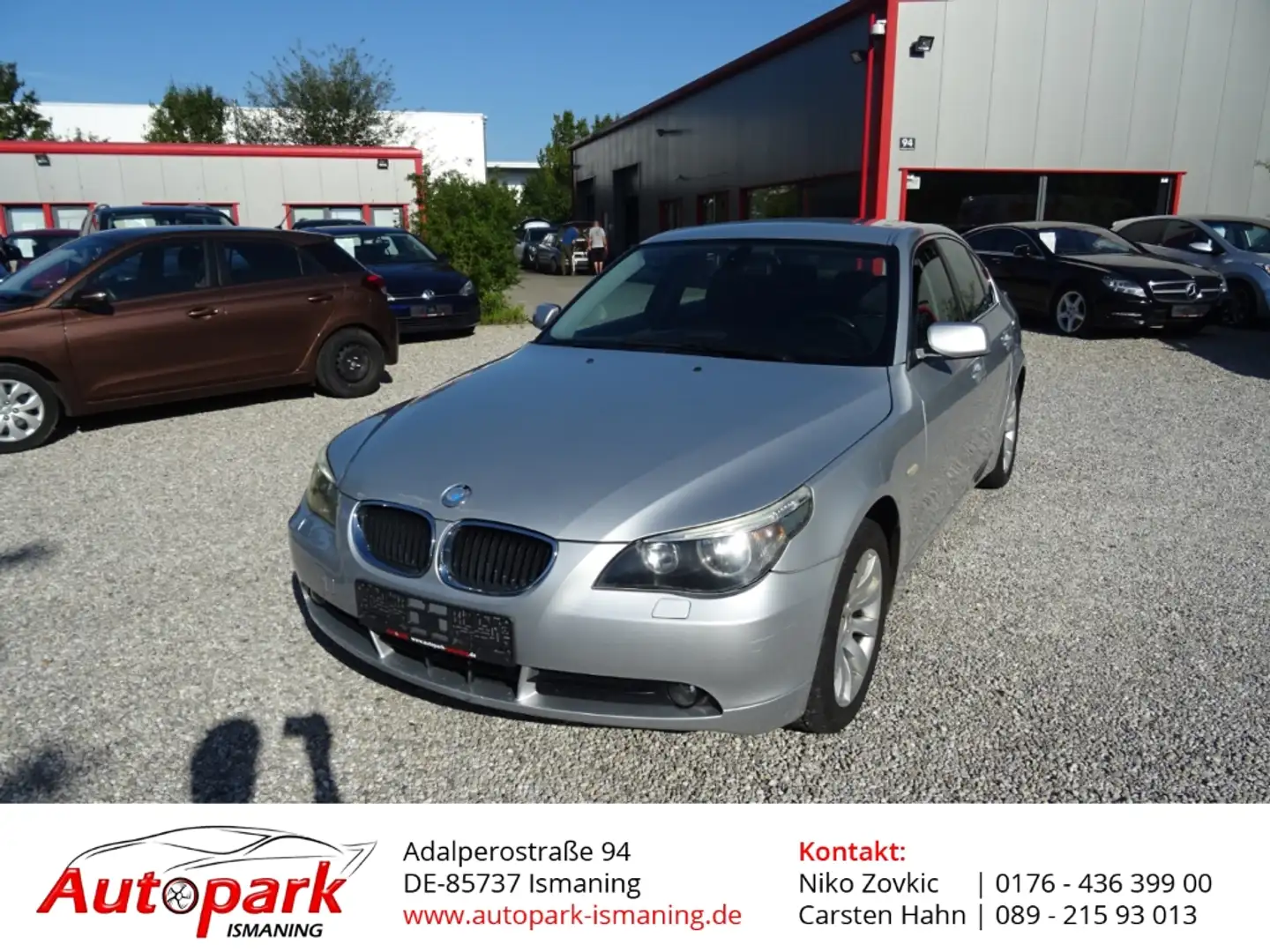 BMW 520 i GAS Klimaautom e-Sitze Temp Regensensor Alu Argent - 1