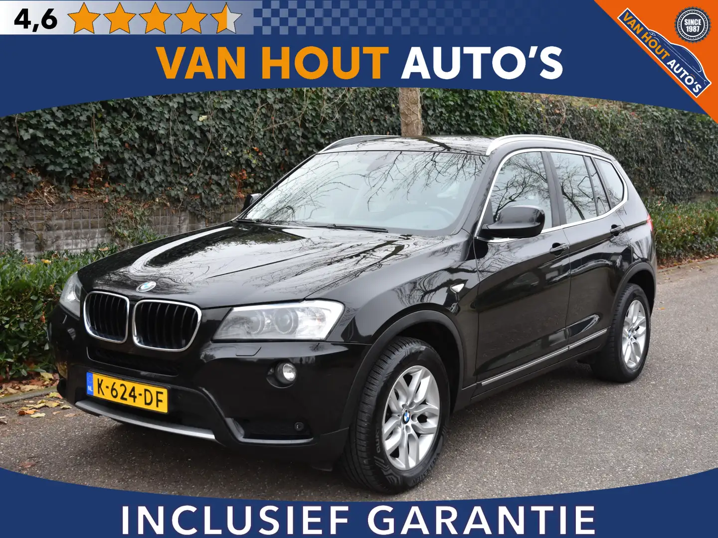 BMW X3 xDrive20i High Executive | PANORAMA DAK |STANDKACH Negro - 1