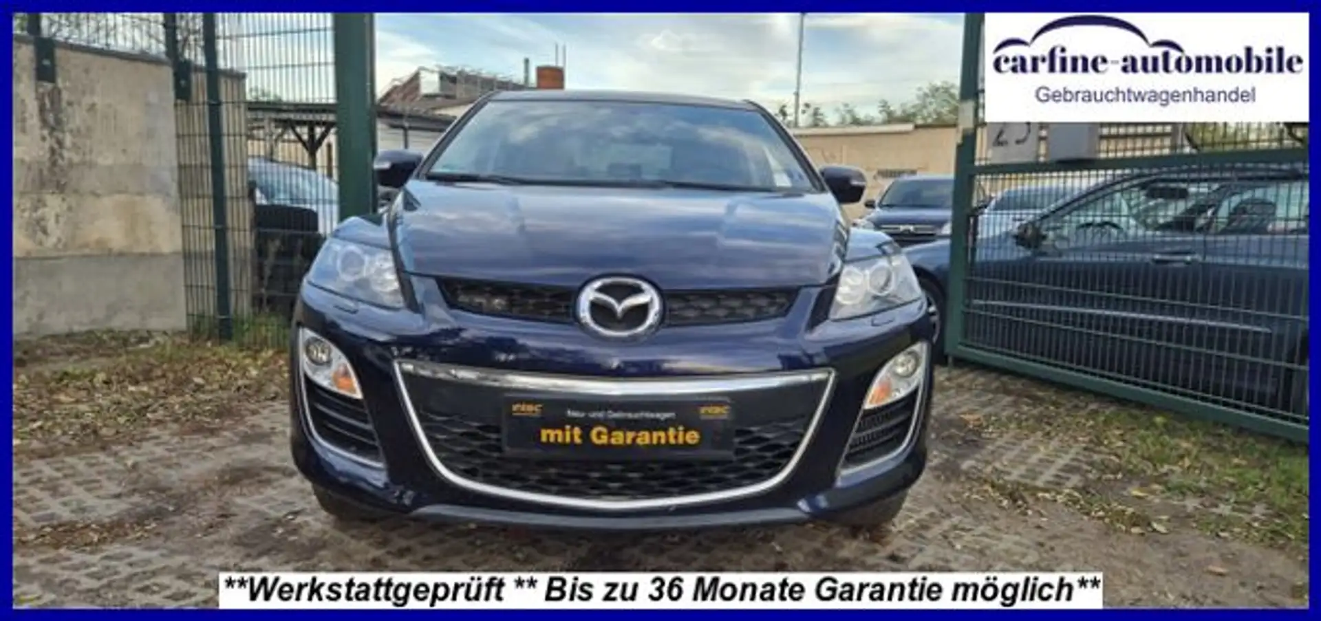 Mazda CX-7 1.Hand **80TKM**2,2 Diesel 4x4 Leder Xenon Blau - 2