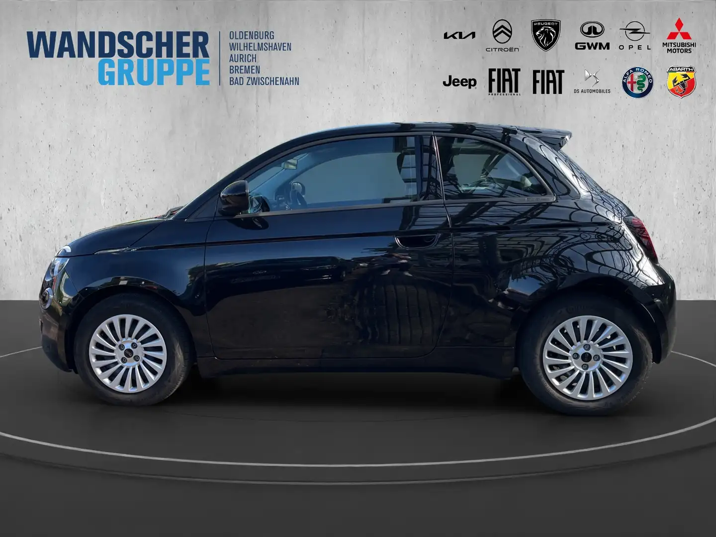 Fiat 500e Action 23,8 kWh Klima+SHZ+Carplay Schwarz - 2
