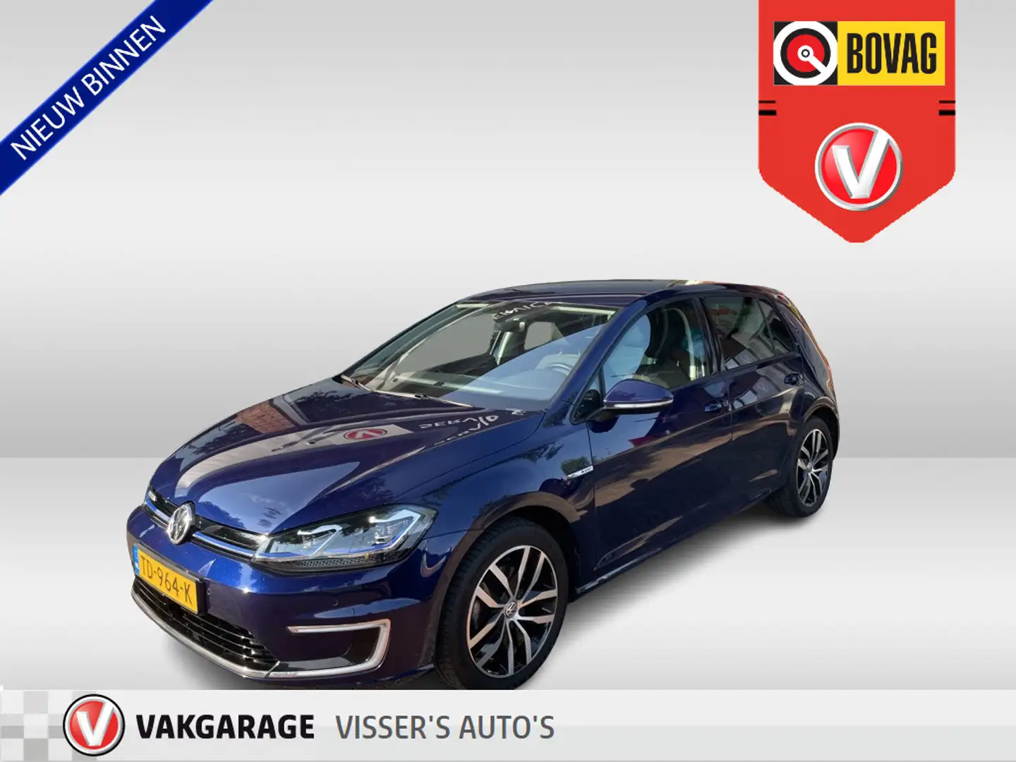 Volkswagen e-Golf e-Golf | warmtepomp | lichtmetalen wielen | virtua Bleu - 1