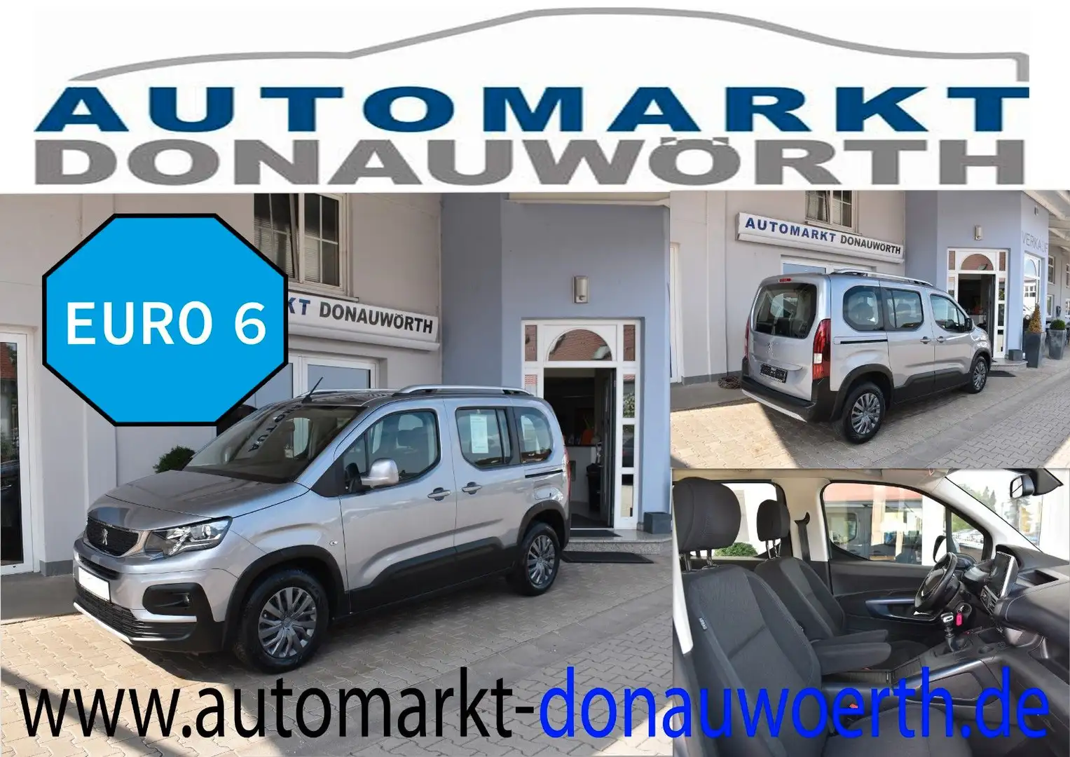 Peugeot Rifter BlueHDI 130 L1 Allure Sitzhz PDC Camping Grijs - 1