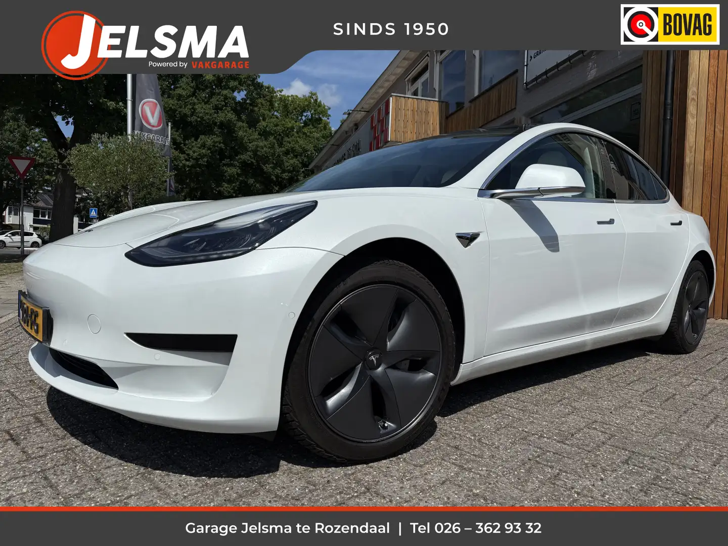 Tesla Model 3 RWD Plus 60 kWh, Trekhaak | Nieuwstaat! Blanc - 1