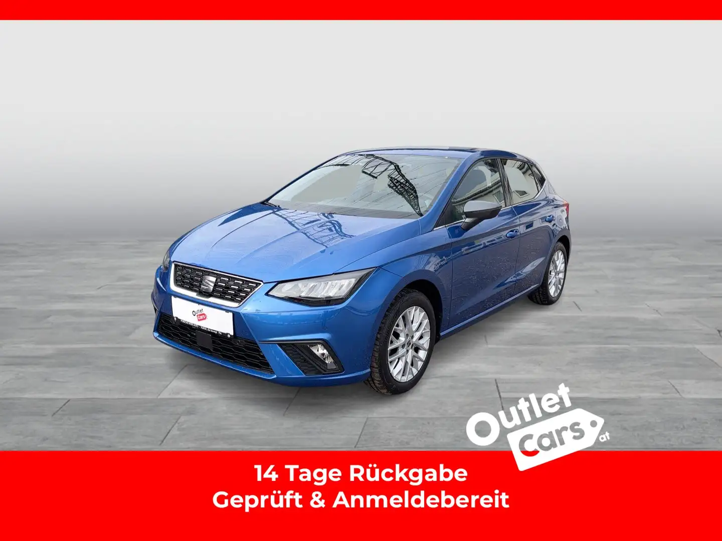 SEAT Ibiza 1.0 TSI Xcellence Aut. ASSIST+LED+RFK+TEMP Blau - 1