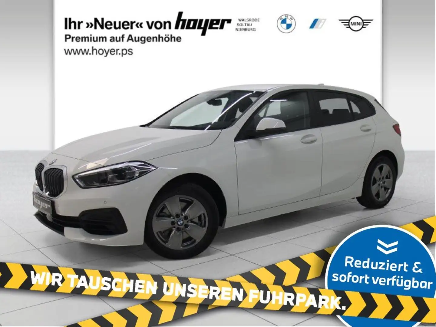 BMW 116 i SHZ LM PDC LED  DAB WLAN Tempomat Shz Blanc - 1