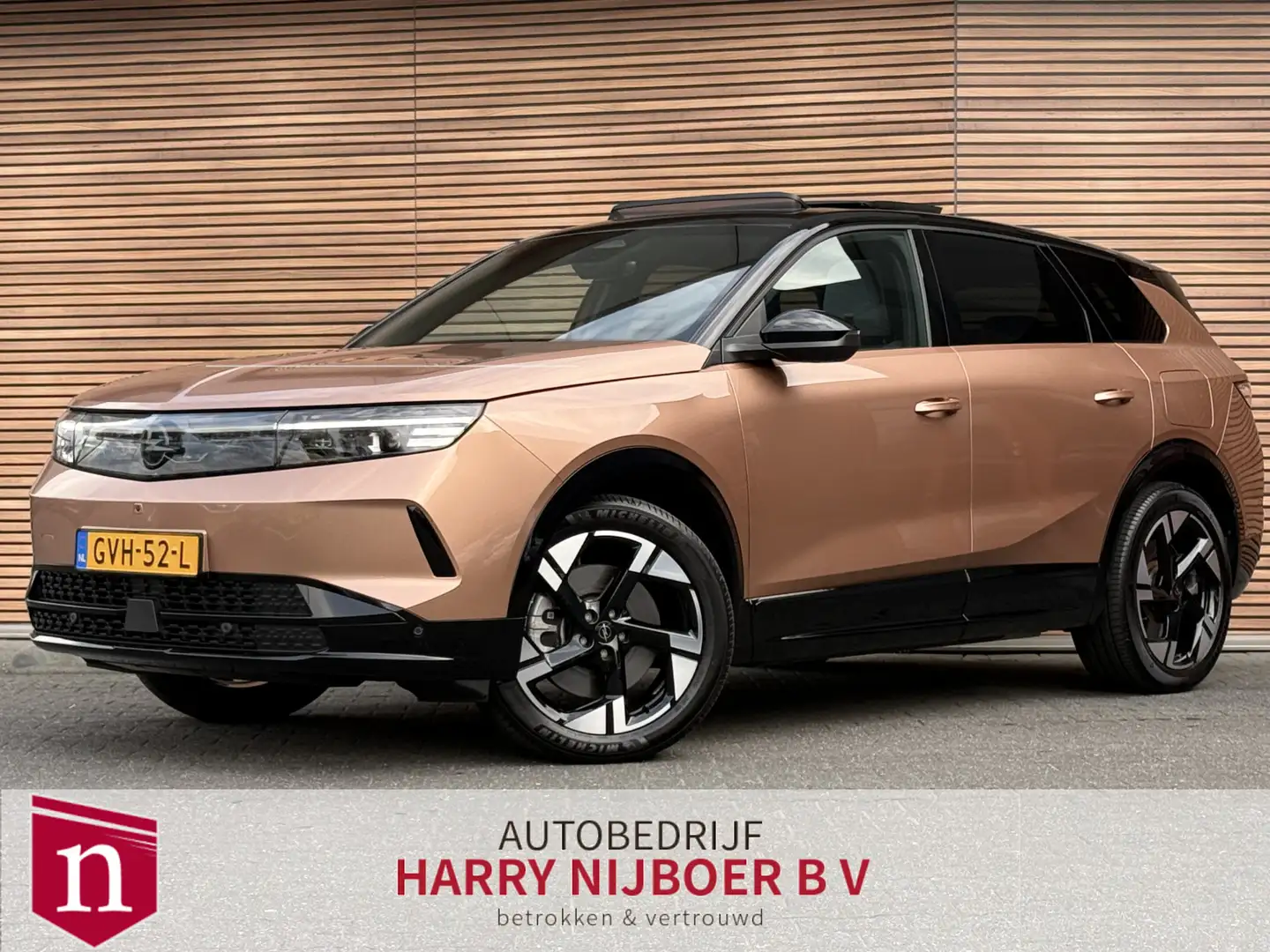 Opel Grandland Electric GS 73 kWh Panoramadak / Camera / Navigati Braun - 1