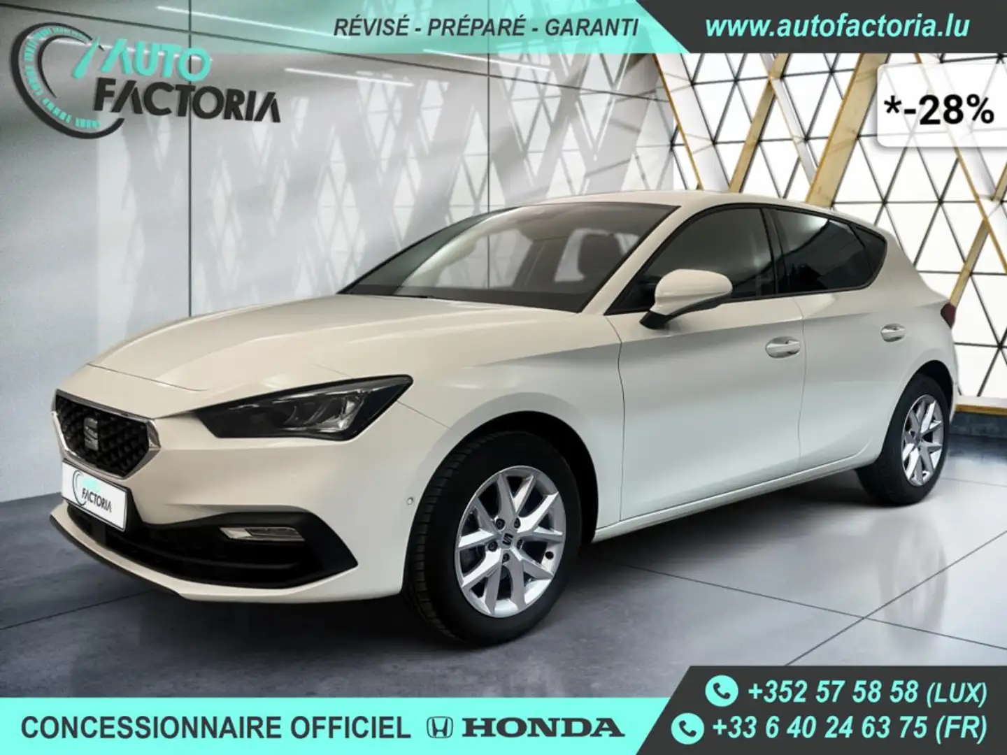 SEAT Leon -28% 1.5 TSI 130cv+MIRRORLINK+RADARS+LED+Options Beige - 1