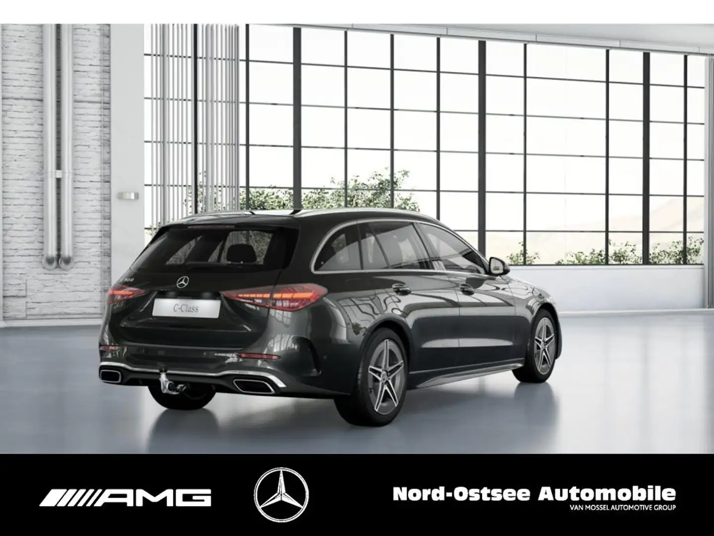 Mercedes-Benz C 300 T AMG MBUX SHZ KLIMA KEYLESS-GO Grau - 2