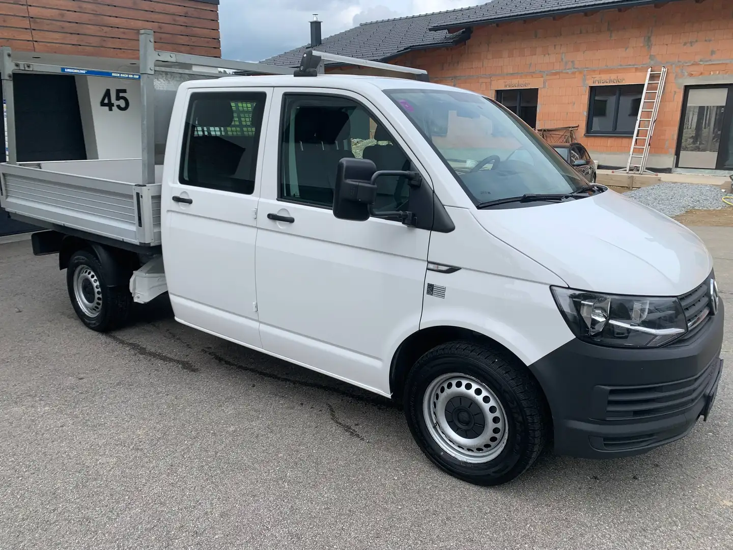 Volkswagen T6 Transporter Doka-Pritsche,Pickerl+Service+ZweimassenschwungNeu Weiß - 2
