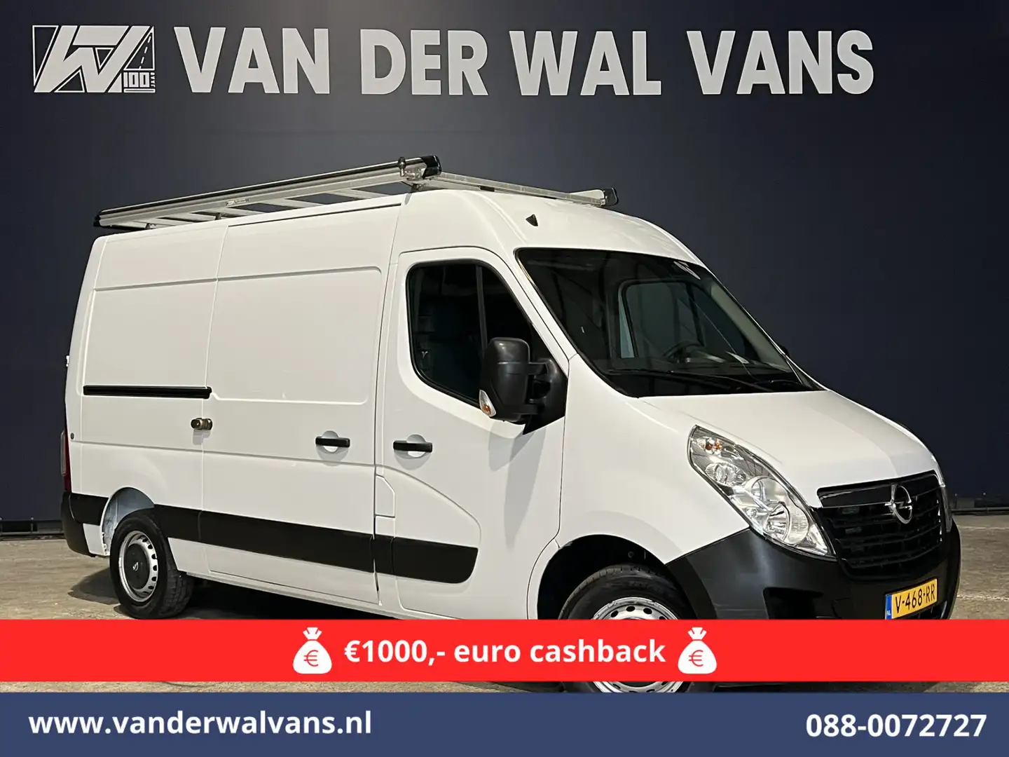 Opel Movano 2.3 CDTI 145pk L2H2 Euro6 Airco | Imperiaal | Trap Wit - 1