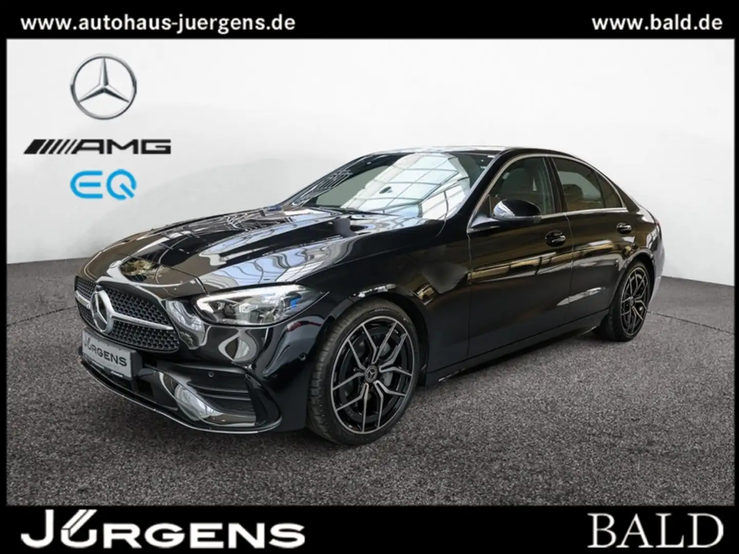Mercedes-Benz C 200 AMG-Sport/DIGITAL/360/Pano/Leder/Memo/Totw Noir - 1