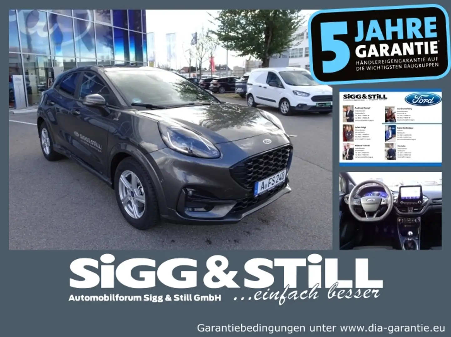 Ford Puma ST-Line 1.0 LED*PDC*CAM*SHZ*DAB*LM17 Gris - 1