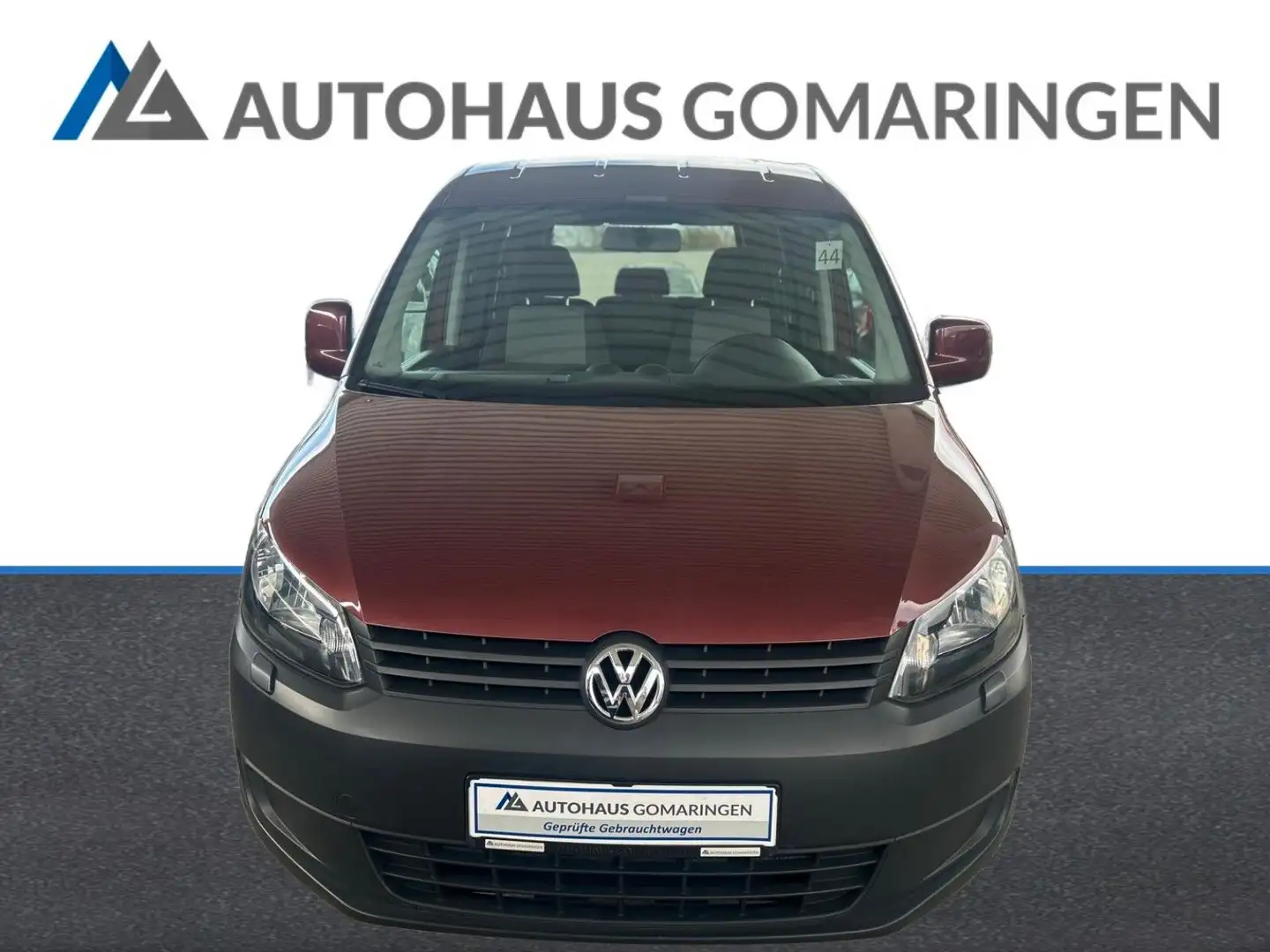 Volkswagen Caddy Kombi TÜV Neu*8-fach BR*2xSchiebetür*AHK* Rot - 2
