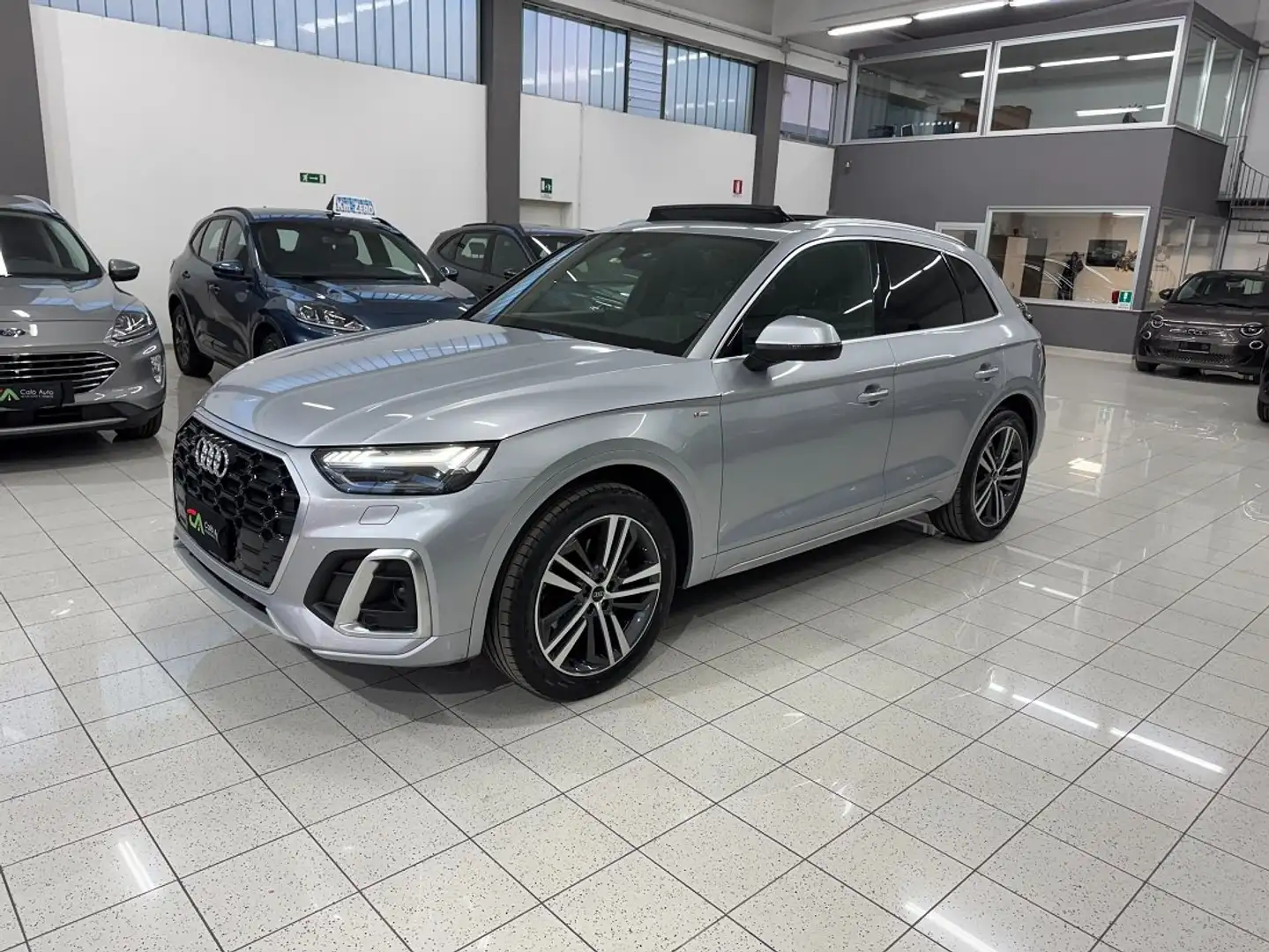Audi Q5 2.0tdi S line Plus s-tronic FUL TETTO CERCHIO 20 Argento - 1