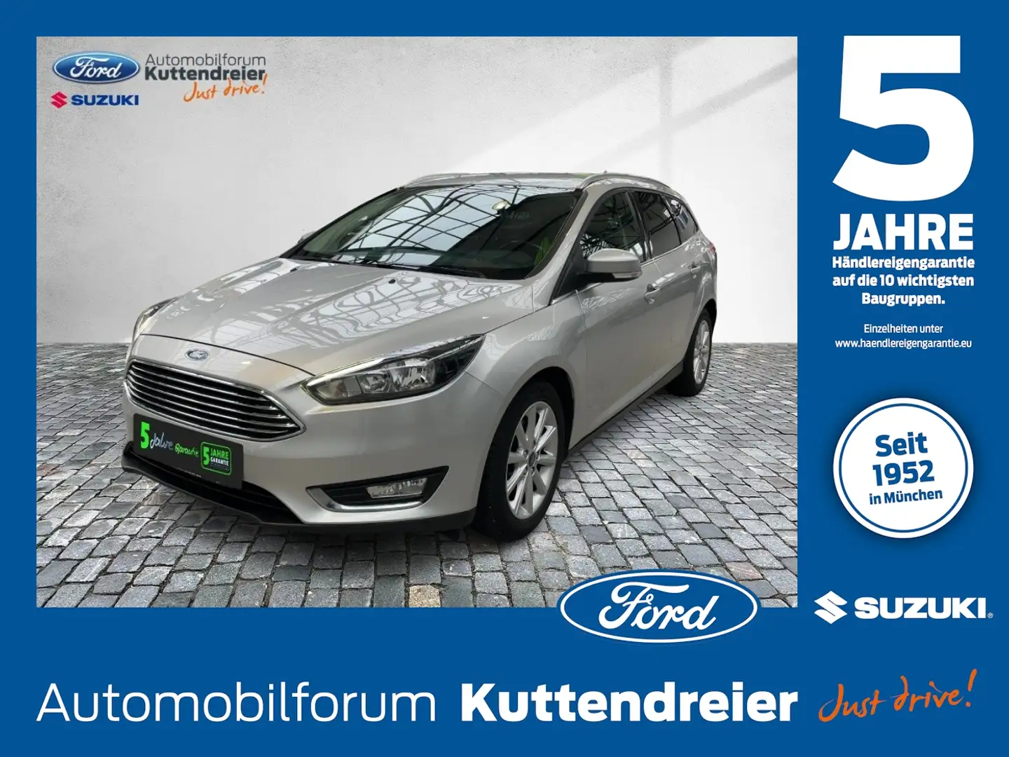 Ford Focus Turnier 1.0 EcoBoost Titanium SHZ+2xKlima Argent - 1