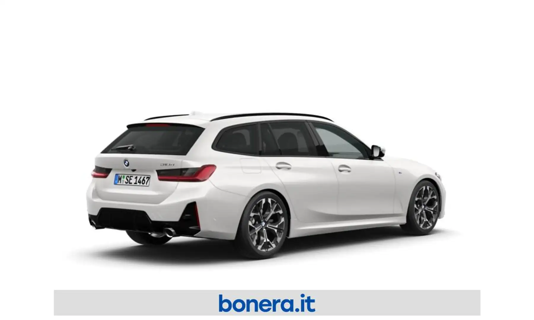 BMW 318 d Touring mhev 48V Msport auto Bianco - 2