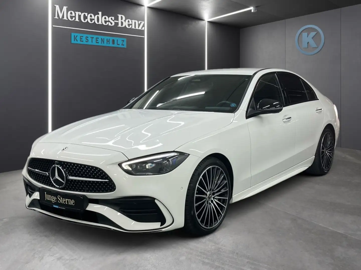 Mercedes-Benz C 300 d AMG+NIGHT+STANDHZ+360°+DIGITLGHT+MEMORY Weiß - 2