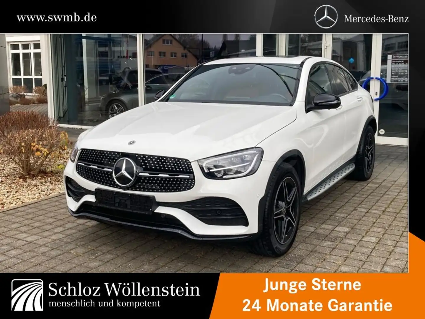Mercedes-Benz GLC 220 d 4M Coupé AMG/LED/DISTRONIC/Business/360 Weiß - 1
