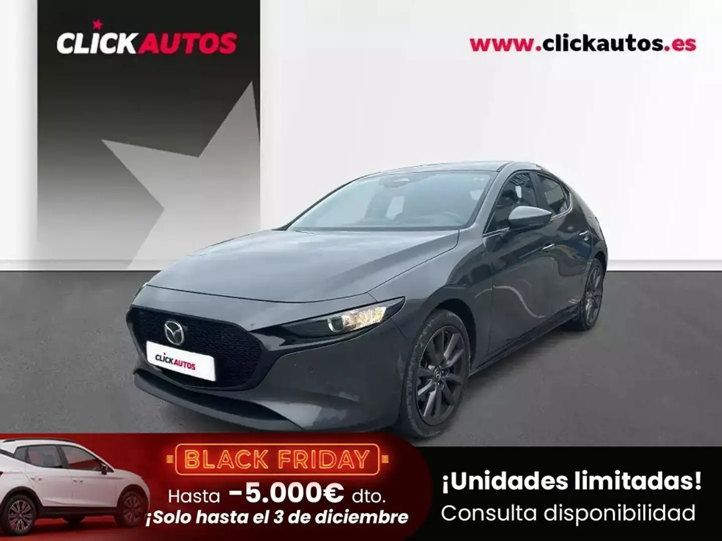 Mazda 3 2.5 e-Skyactiv G 140CV MHEV Centre Line Gris - 1