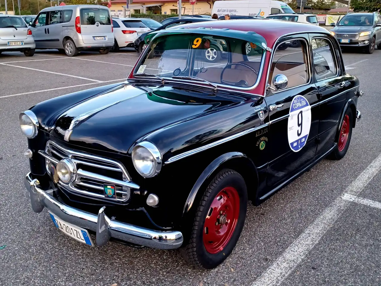 Fiat 1100 103 TV bicolore NERO/AMARANTO eleggibile 1000MIGLIA, foto 1