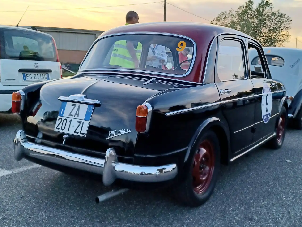 Fiat 1100 103 TV bicolore NERO/AMARANTO eleggibile 1000MIGLIA, foto 2
