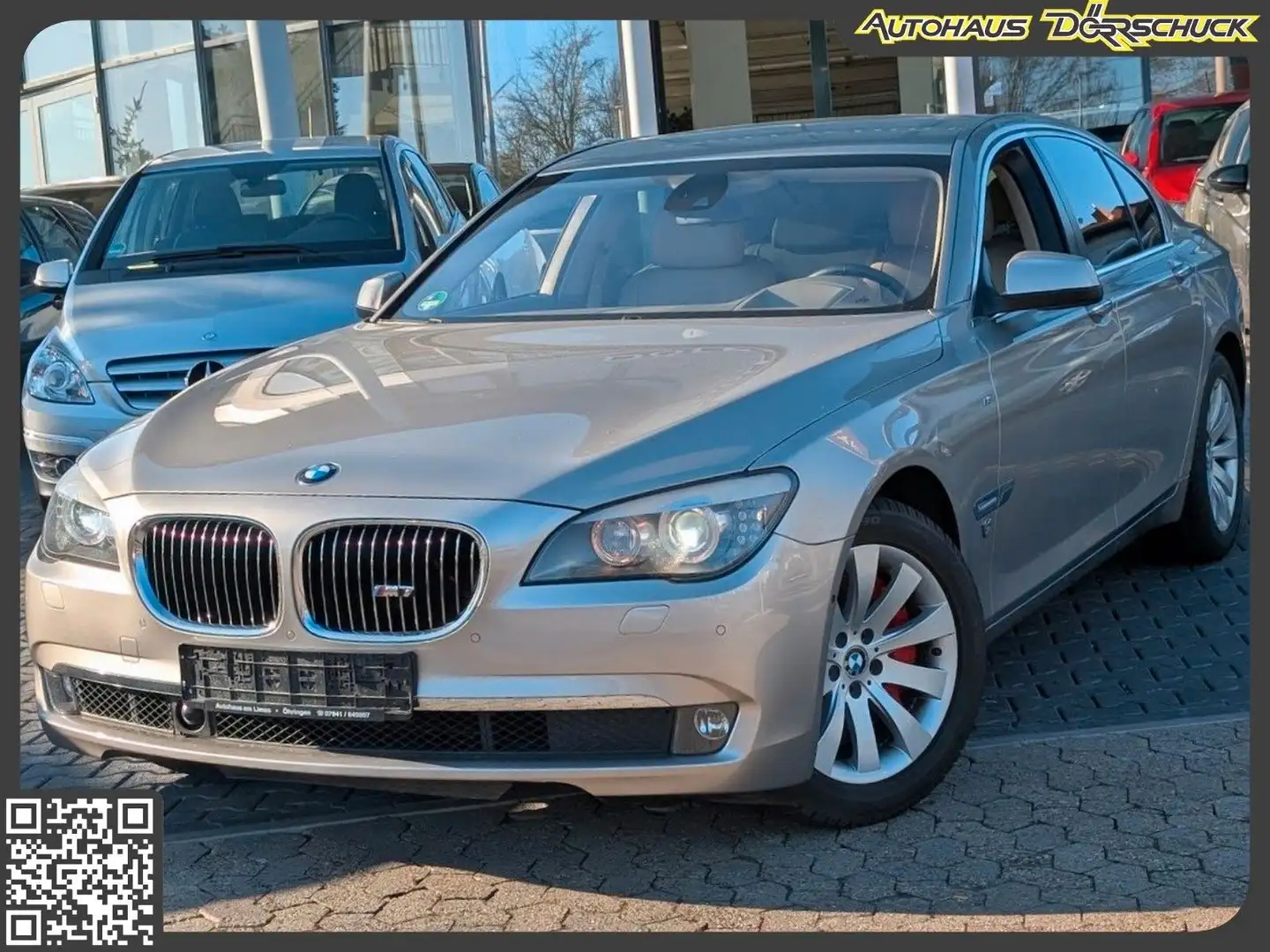 BMW 750 i RFK. Sitzh. Leder. Klimaaut. HECKROLLO Silber - 1