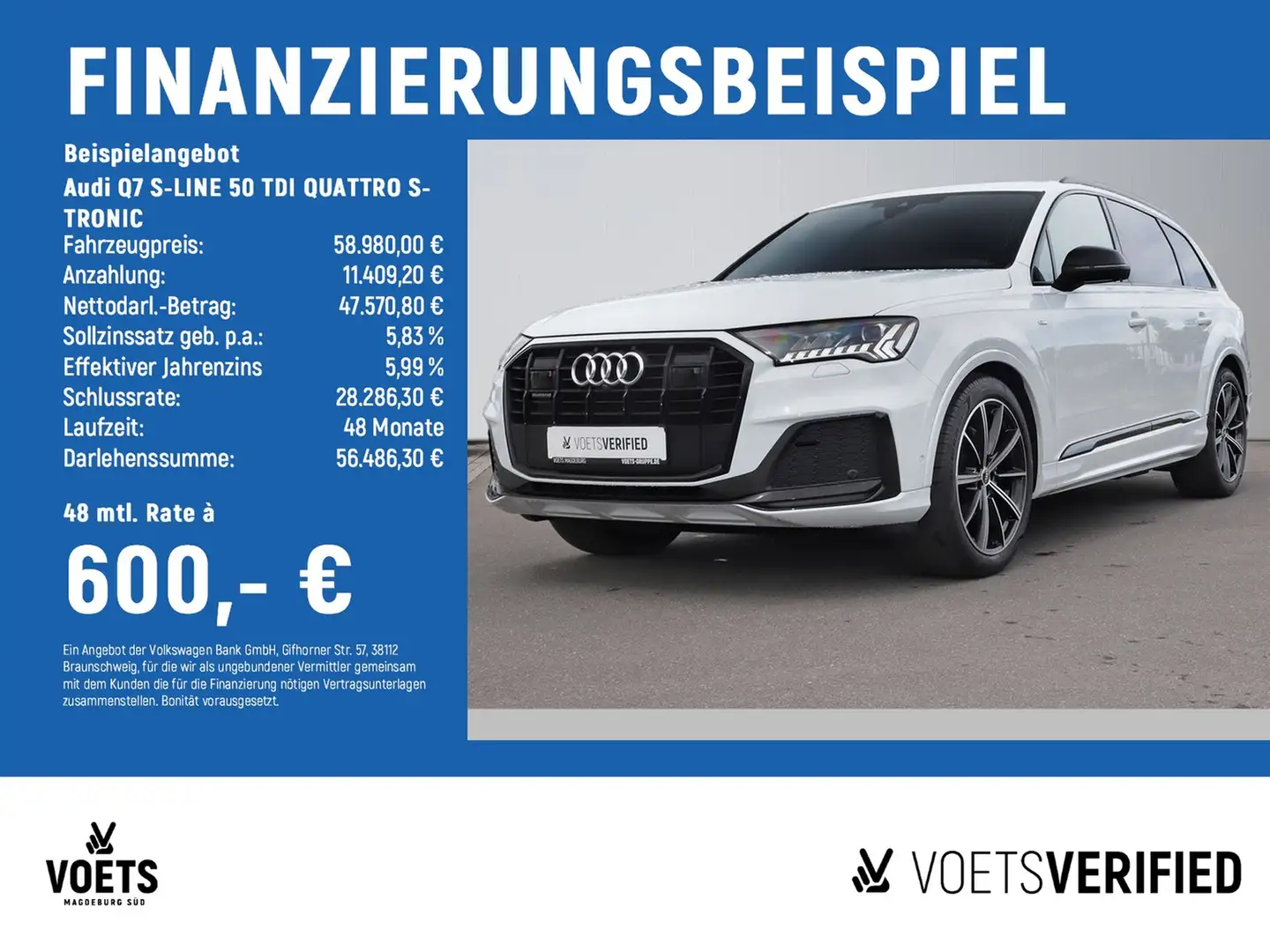Audi Q7 S-LINE 50 TDI QUATTRO S-TRONIC MATRIX+AHK+HUD Bílá - 2