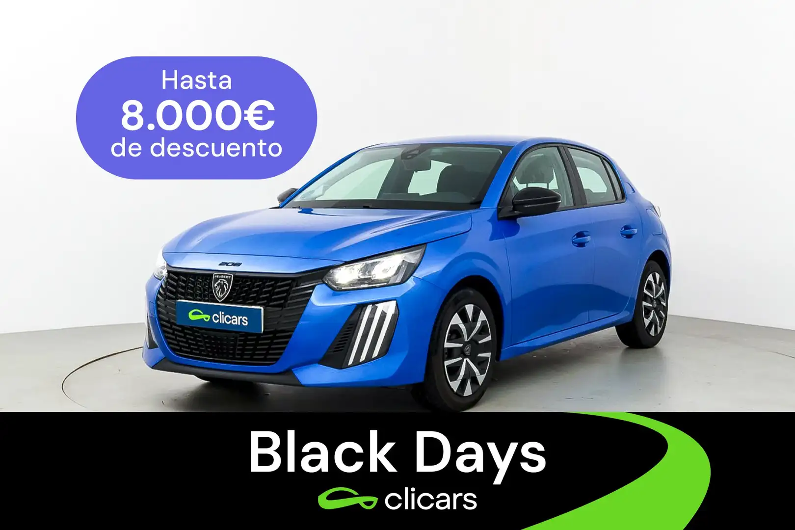 Peugeot 208 1.2 Puretech S&S Active 100 Bleu - 1