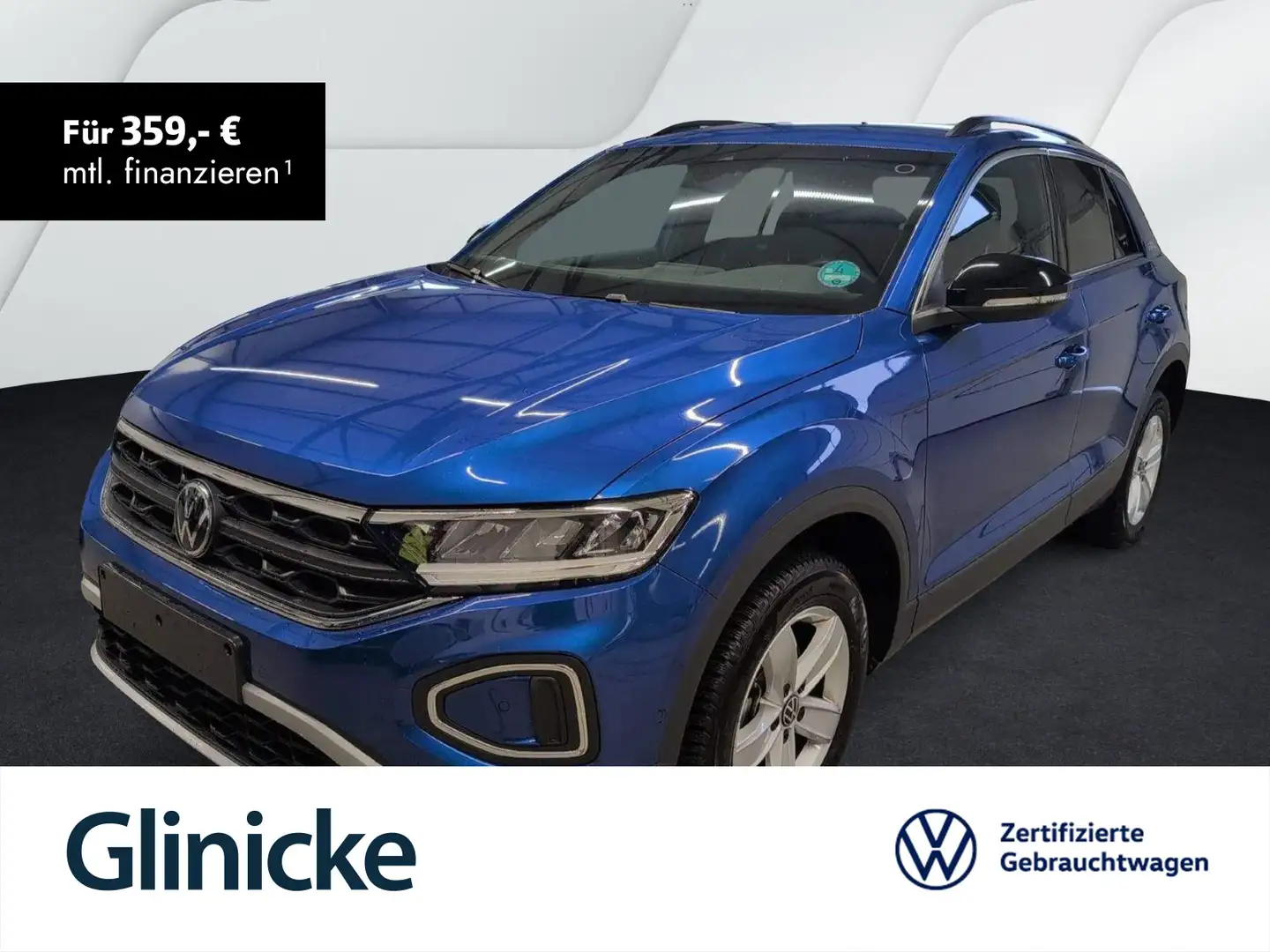 Volkswagen T-Roc 2.0 TDI Goal Klima Navi LED ACC RFK Sitzh. Blau - 1