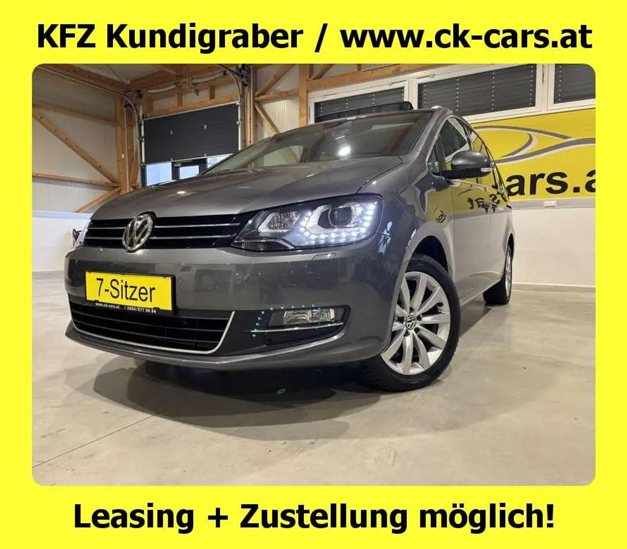 Volkswagen Sharan HIGHLINE SKY DSG 7-SITZER XENON NAVI PANORMADACH Grau - 1
