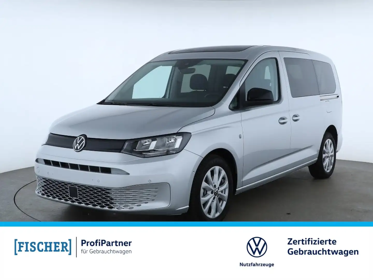 Volkswagen Caddy 2.0TDI ACC Panoramadach ACC Lane & Side Assist 7-S Silber - 1