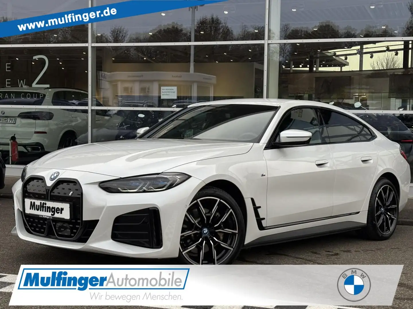 BMW i4 e35 M Sport SurrVIew HUD ACC Laser 19" Navi PDC Weiß - 1