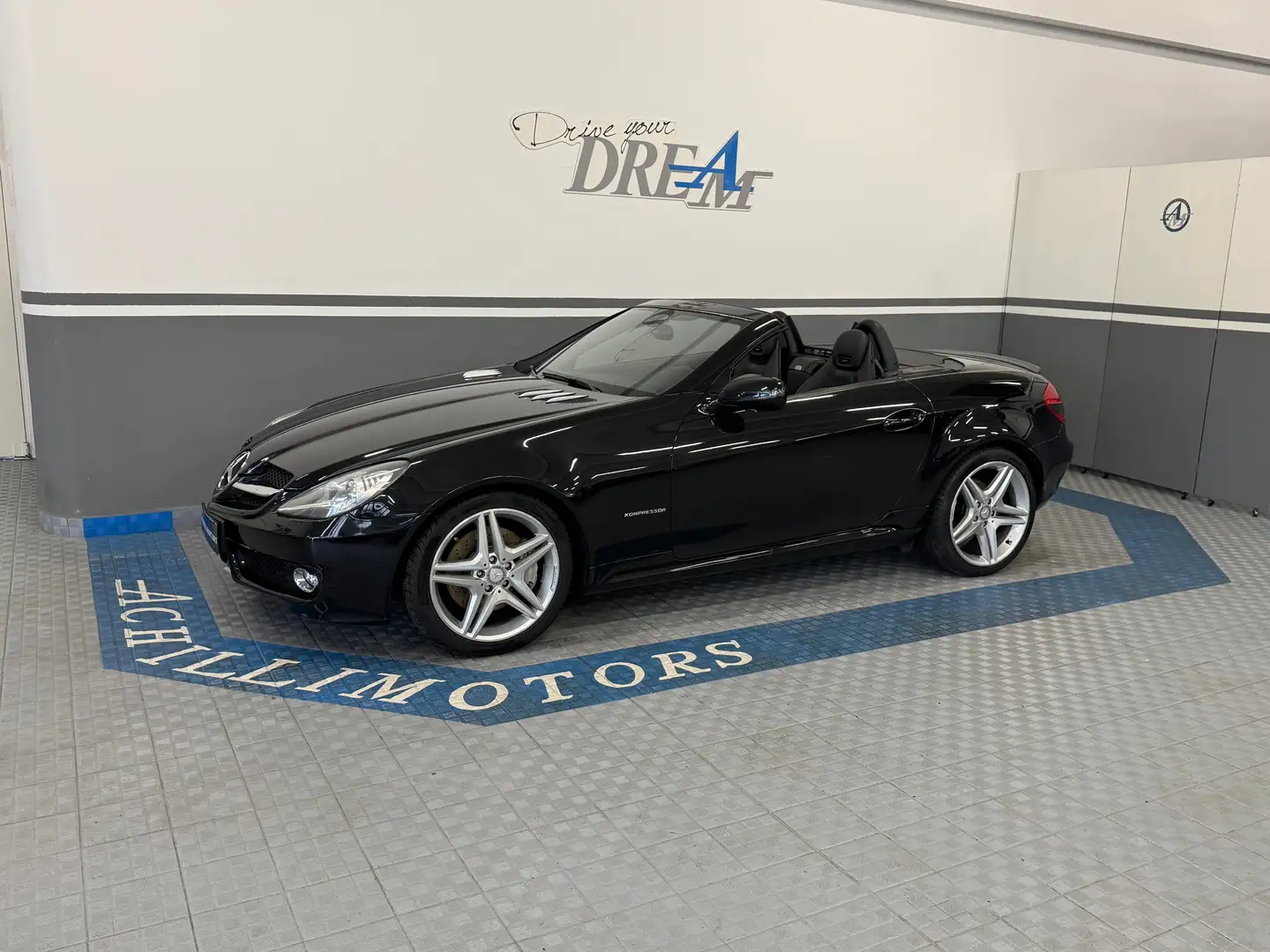 Mercedes-Benz SLK 200 SLK 200 k Sport 184cv **cerchiAMG/airscarf/comand* Zwart - 1
