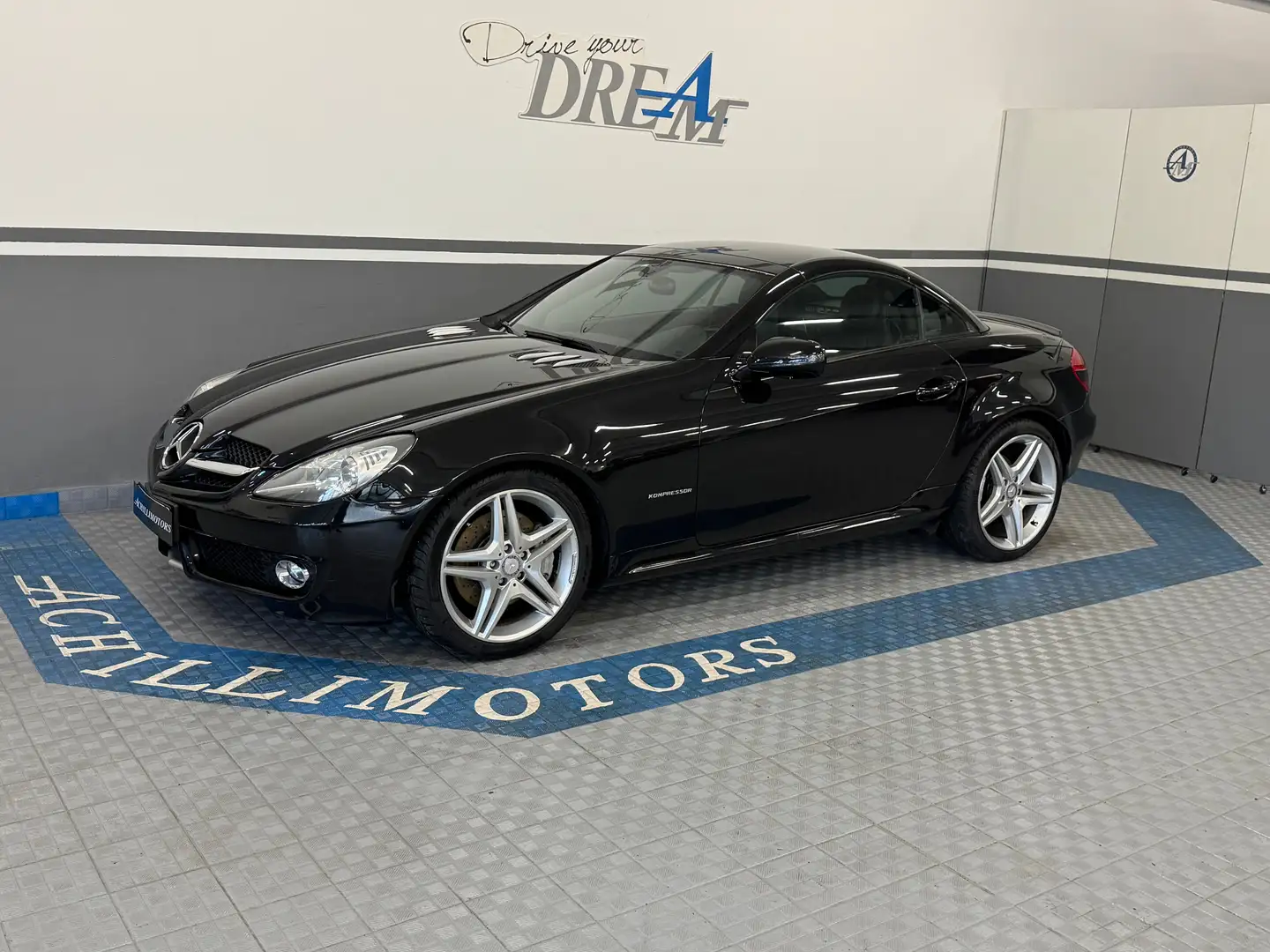 Mercedes-Benz SLK 200 SLK 200 k Sport 184cv **cerchiAMG/airscarf/comand* Zwart - 2