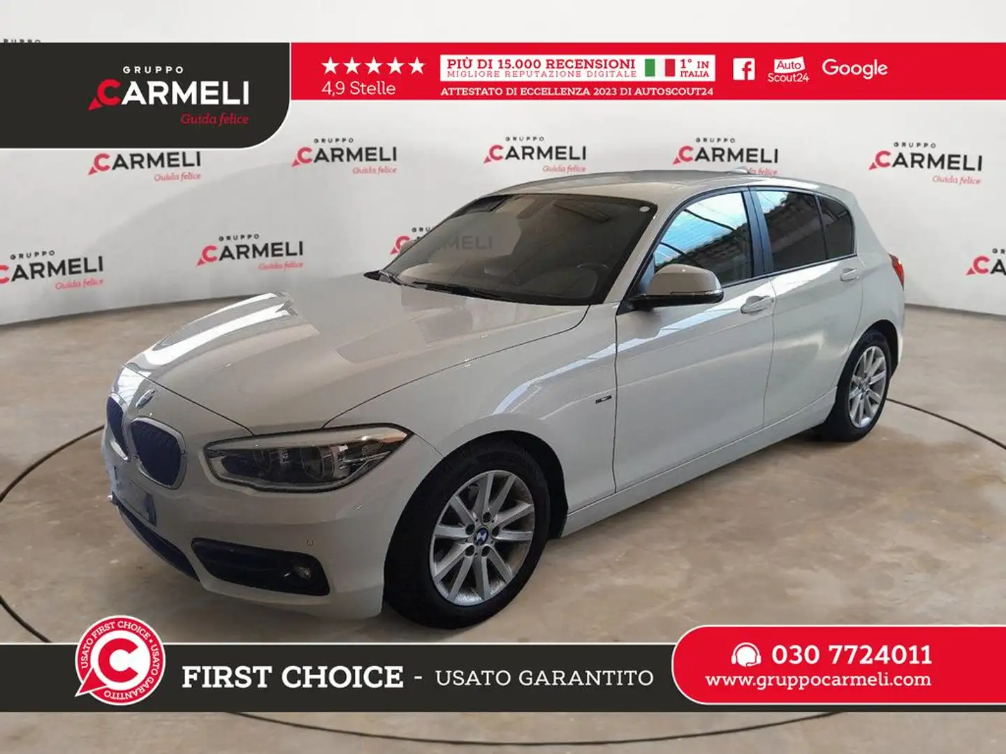 BMW 116 d eff.dynamics Sport 5p Bianco - 1