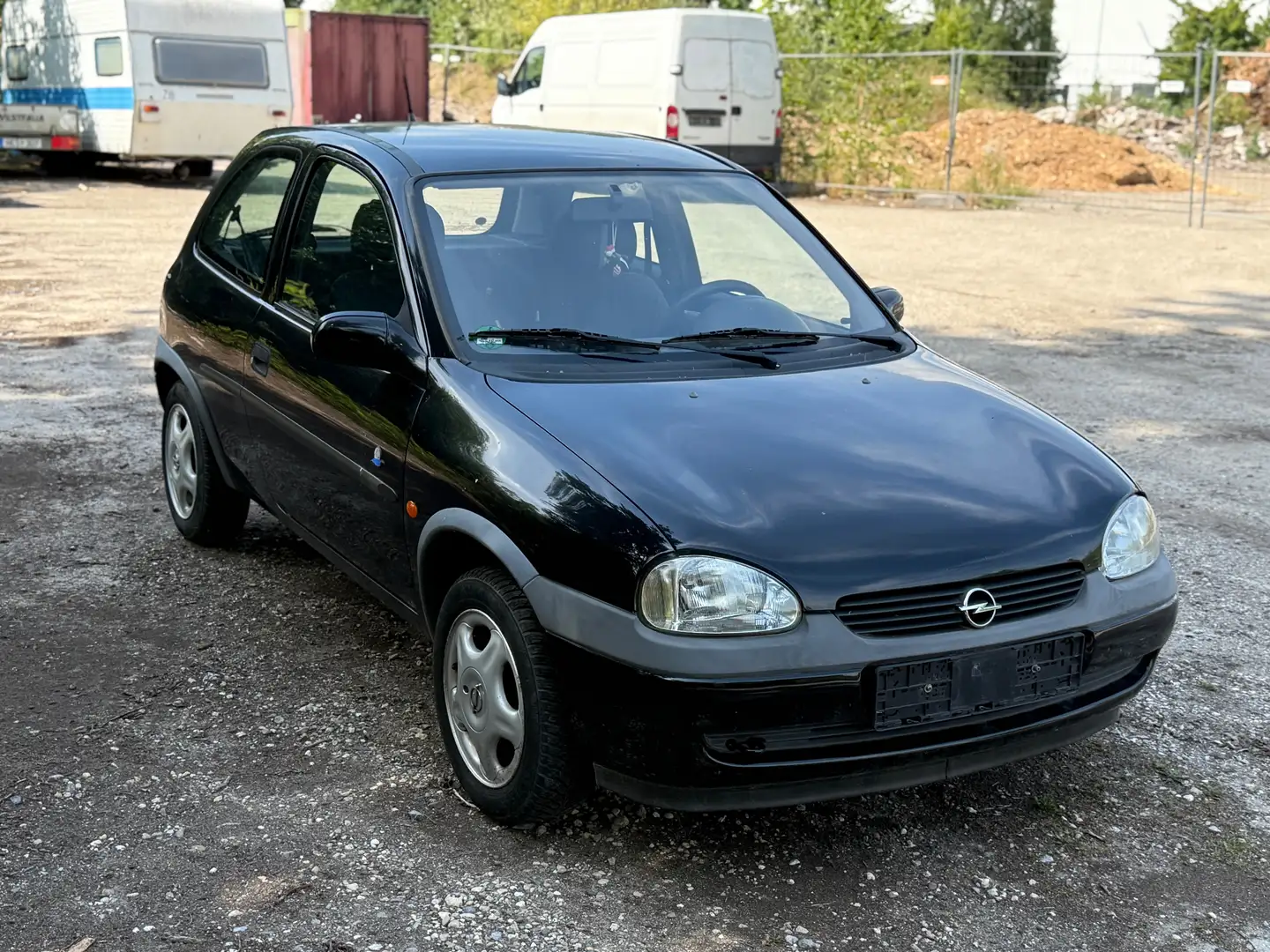 Opel Corsa 12V Edition 100 3 HAND KLIMA Schwarz - 2