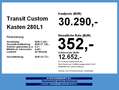 Ford Transit Custom Kasten 280L1 Trend SOF. VERFÜGBAR Bianco - thumbnail 4