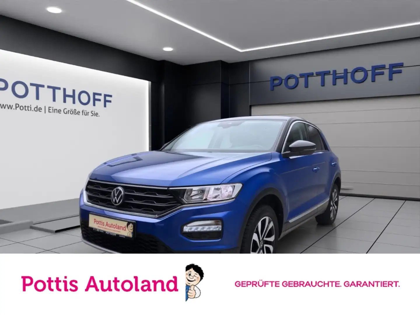 Volkswagen T-Roc 1.5 TSI ACTIVE STDHZG NAVI ACC SHZG Blau - 1