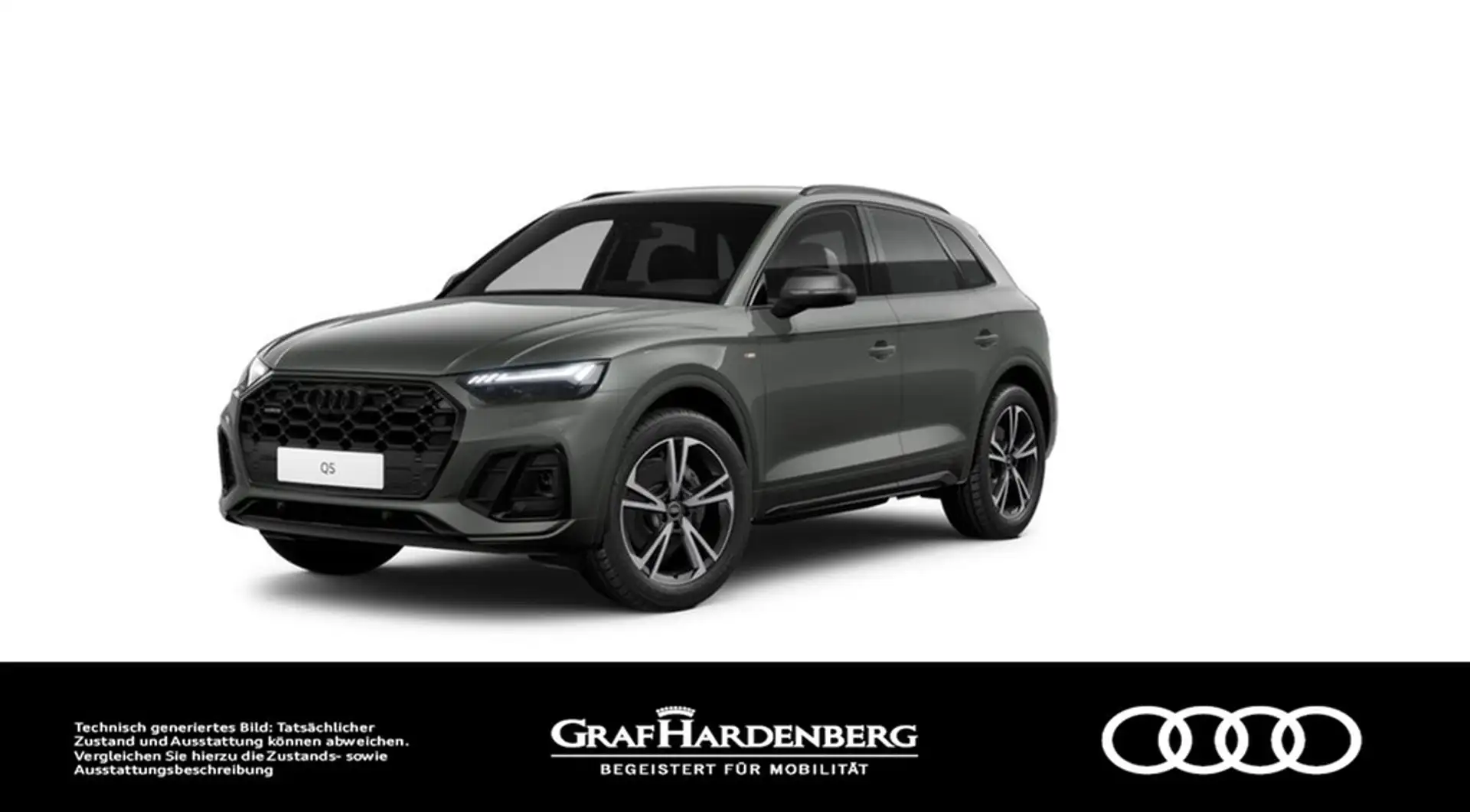 Audi Q5 40 TDI quattro S line Matrix Navi HuD AHK Grau - 1