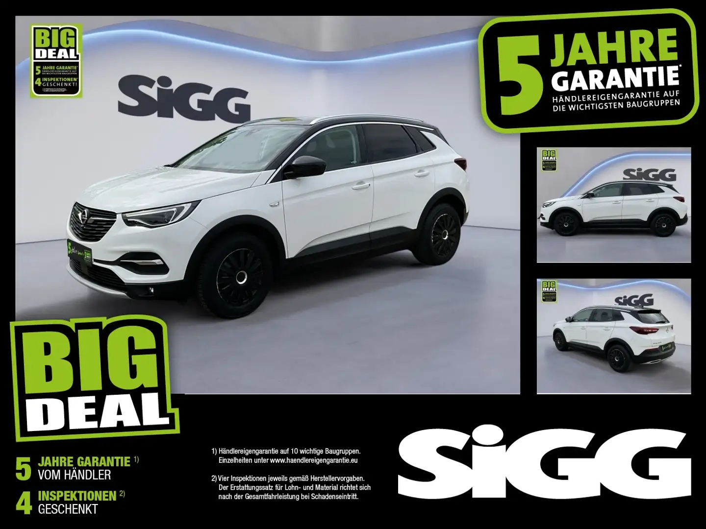 Opel Grandland X 1.2 Turbo Ultimate NAV 360°Kamera DAB+ Blanc - 1