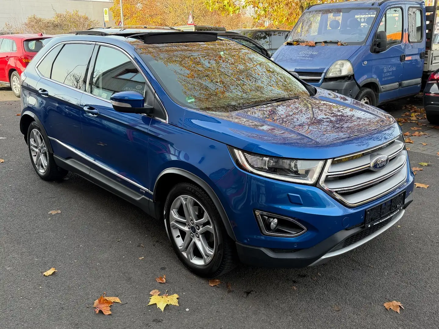 Ford Edge Titanium 4x4~PANO~RFK~SPUR~EU6 Синий - 1