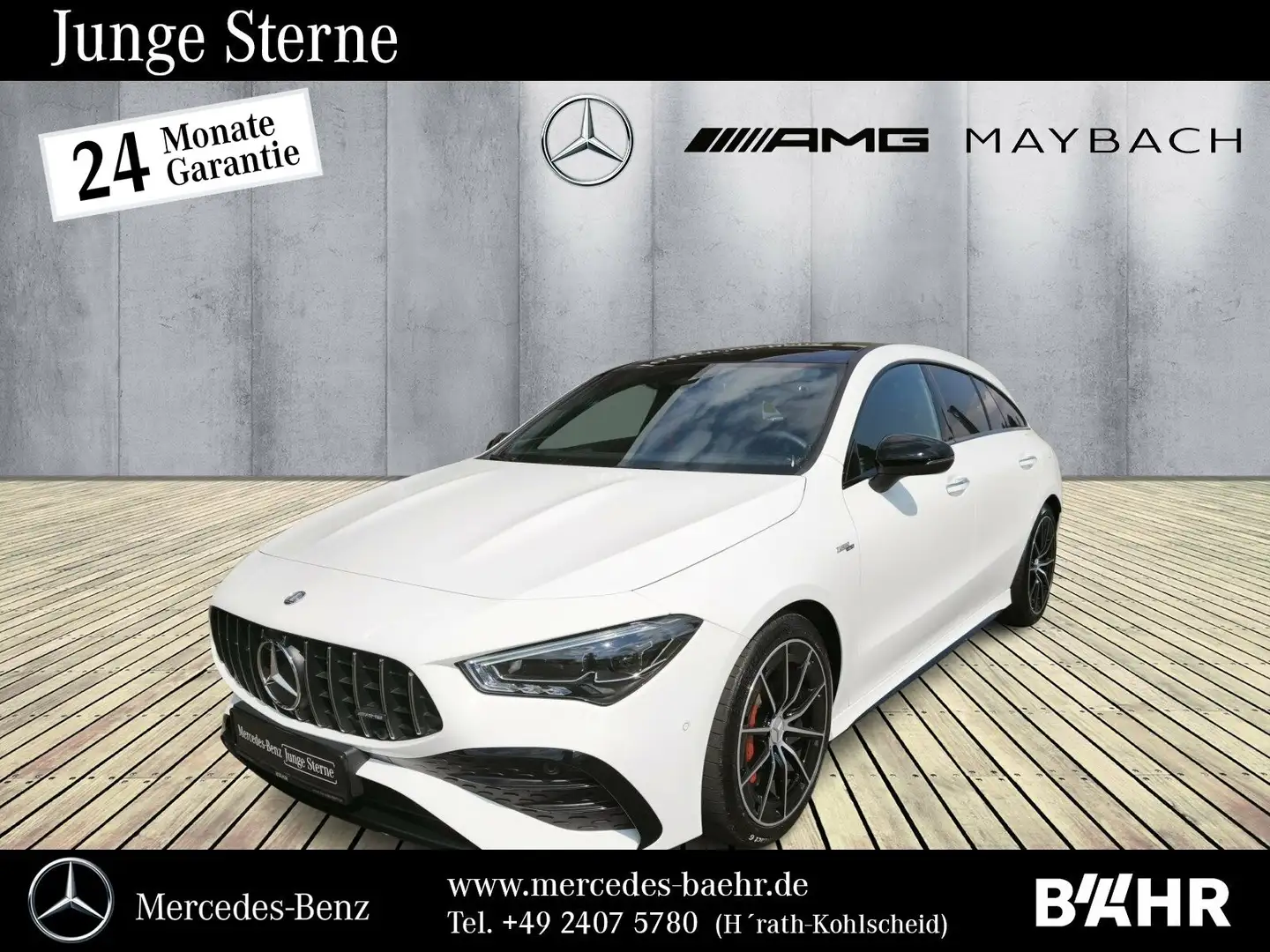 Mercedes-Benz CLA 35 AMG CLA 35 AMG 4M SB Night/Premium/Pano/RFK/LMR-18" Blanc - 1