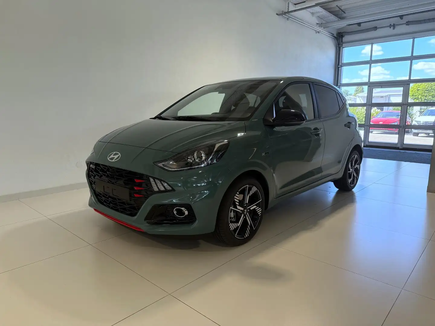 Hyundai i10 N Line 1.0 T-GDI 66 kW (90 PS) Line-Interieur-P... Grün - 1