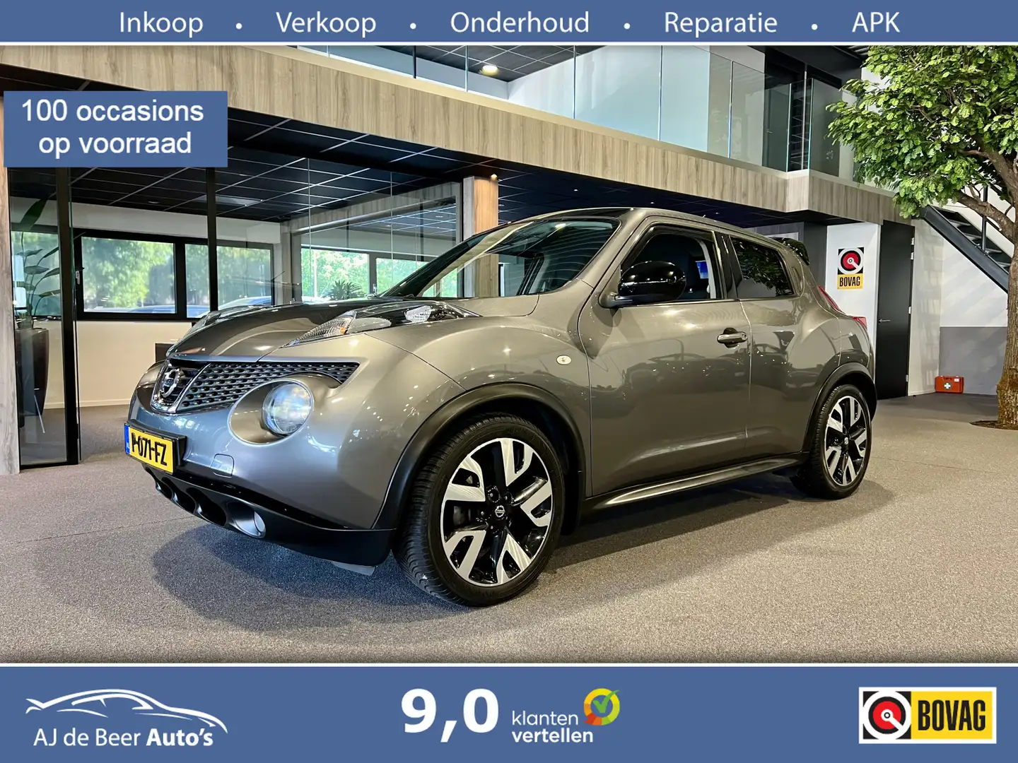 Nissan Juke 1.6 Acenta Automaat | Trekhaak | Navigatie | Cruis Gris - 1