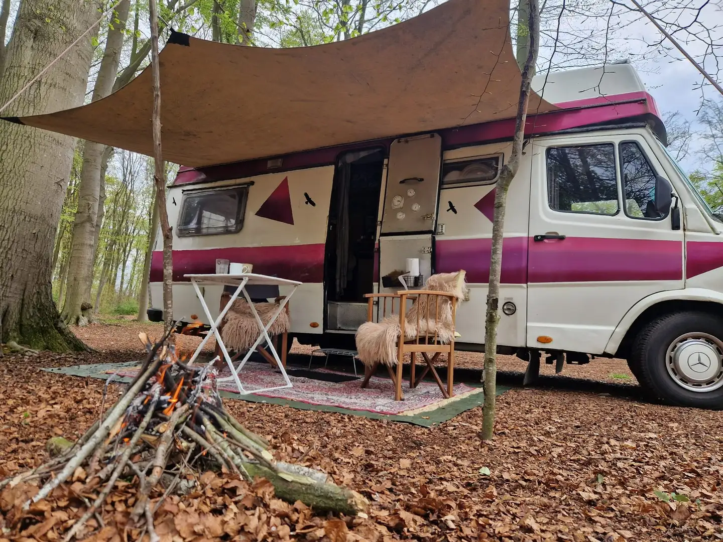 Mercedes-Benz 308 307D Kampeerauto / Camper 1980 Blanc - 2