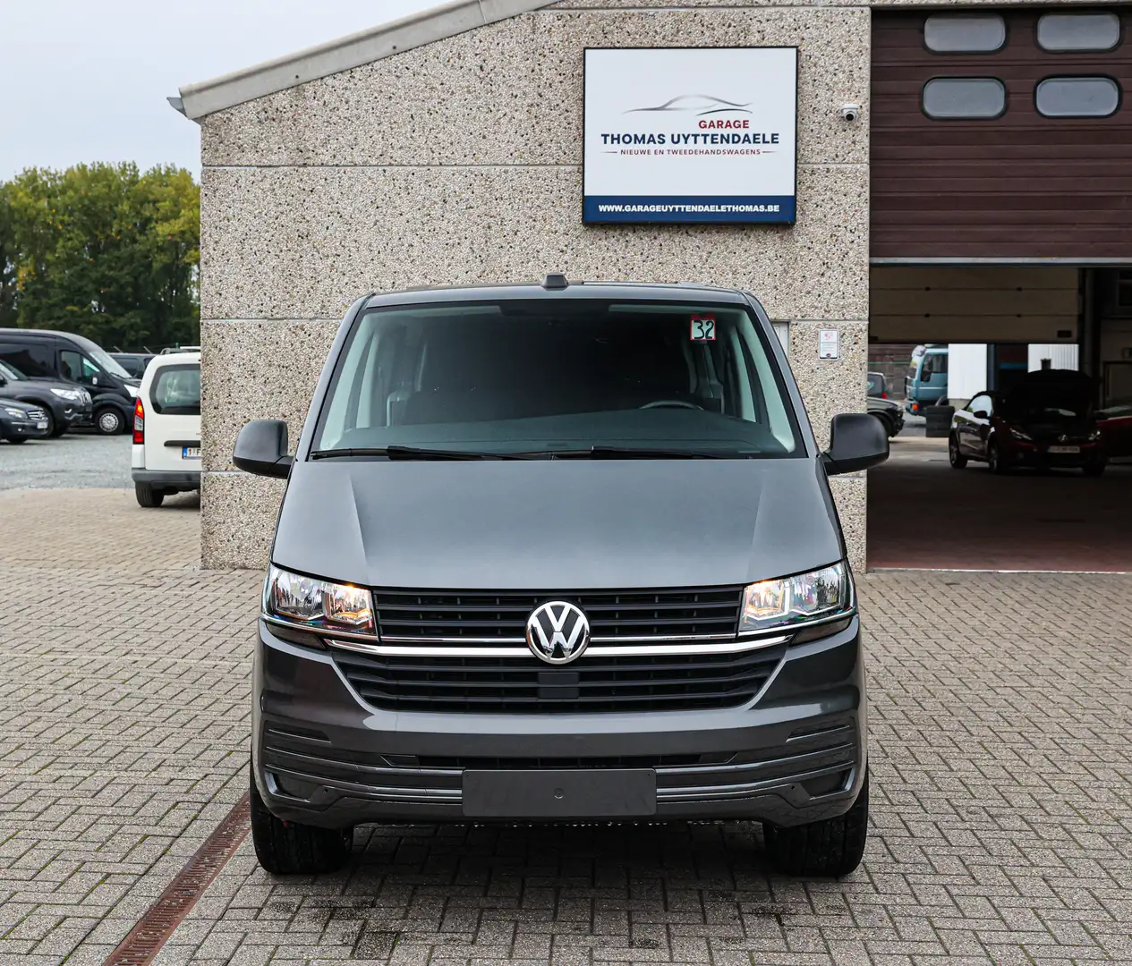 Volkswagen T6 Transporter AUTOMAAT*DUBBEL-CABINE*BTW-WAGEN*APPLE-CARPLAY* Gris - 2