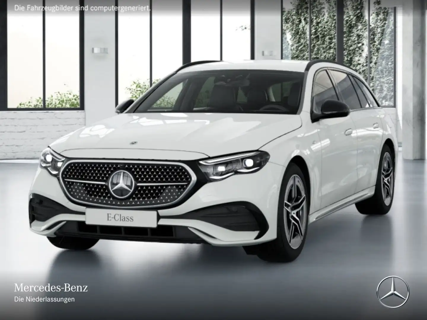 Mercedes-Benz E 300 e T Hybrid AMG Fahrass 360° Burmester Distr. Weiß - 2
