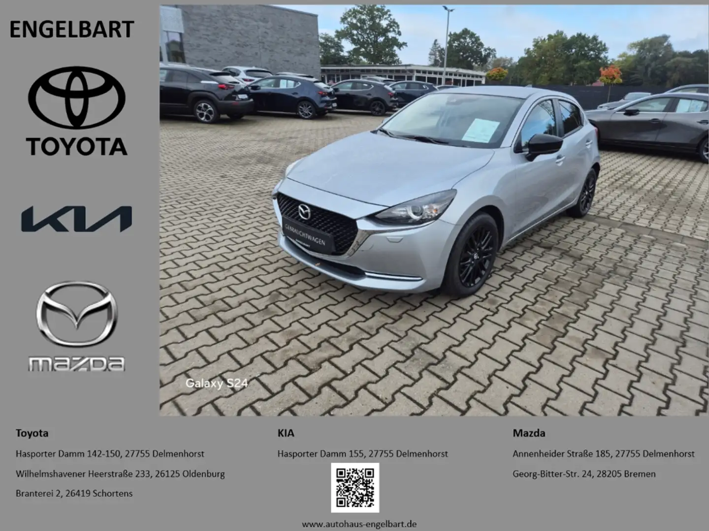 Mazda 2 Homura 1.5 SKYACTIV-G 90 M-Hybrid-Klima-Tempo-SHZ- Silber - 1